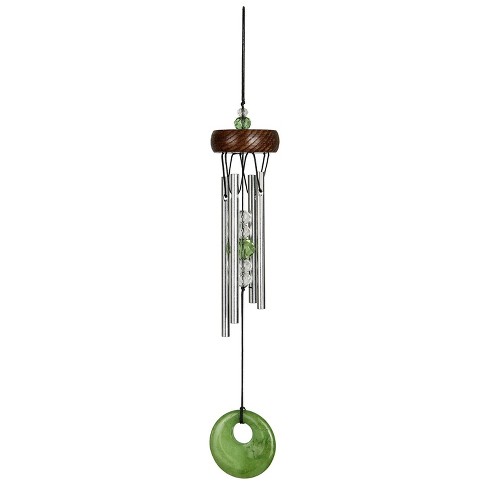 Woodstock Chimes Signature Collection, Mini Stone Chime, 10'' Green Silver Wind Chime MSCG - image 1 of 3