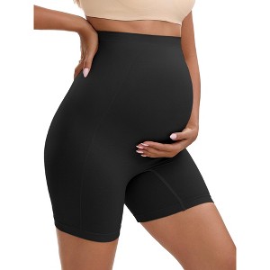 INSPIRE CHIC Women's Maternity High Waist Thigh Slimmers for Under Dresses Comfort Soft Pregnancy Shapewear - 1 of 4