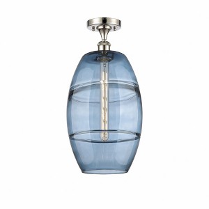 Vaz - 1 Light Semi-Flush Mount In Industrial Style-19.75 Inches Tall and 10 Inches Wide - 1 of 1