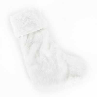 Saro Lifestyle Faux Fur Stocking