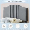 coucheta Twin Bed Frame with Velvet Upholstered Headboard Low Profile Platform Bed - 4 of 4
