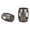 Moti Set of 2 - Baton Cast Iron Occasional Tables in Nickel Finish - 3 of 4
