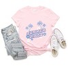 Simply Sage Market Summer Vibes Palm Trees Floral Short Sleeve Tee - 3 of 4