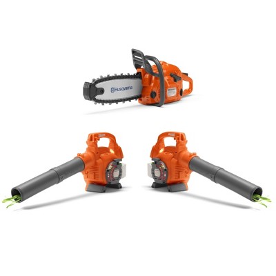Husqvarna Battery Operated Chainsaw & Battery Operated Leaf Blower (2 Pack) Toys