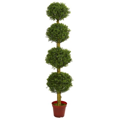 6ft Four Tier Boxwood Artificial Topiary Tree - Nearly Natural