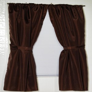 Carnation Home Fashions Polyester Fabric Window Curtain - 34x54" - 1 of 3