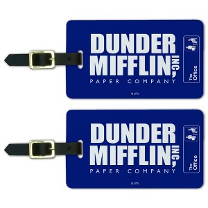 The OfficeDunder Mifflin Logo Luggage ID Tags Set of 2 - 1 of 4