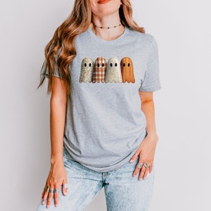 Four Ghosts Shadow Quilted Printed - Womens Short Sleeve Tee - 1 of 3