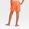 Boys' Dinosaur Printed Swim Shorts - Cat & Jack™ Orange - 2 of 3