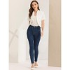INSPIRE CHIC Women's Casual Open Front 3/4 Sleeve Collarless Business Blazer Cardigan - 4 of 4