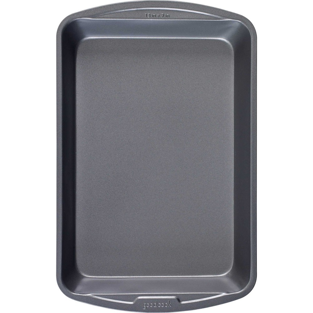 Photos - Pan GoodCook 9"x13" Nonstick Steel Ready Rectangle Cake  Gray