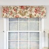 RLF Home 100% Cotton High Quality Ceci Tailored Window Valance with 1.5" Rod Pocket 50" W X 12" L Red - 2 of 4