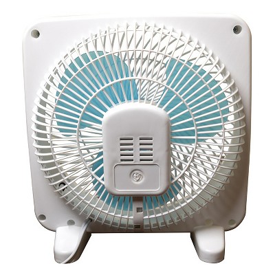Seasons Comfort 9" White and Blue Portable Table Fan