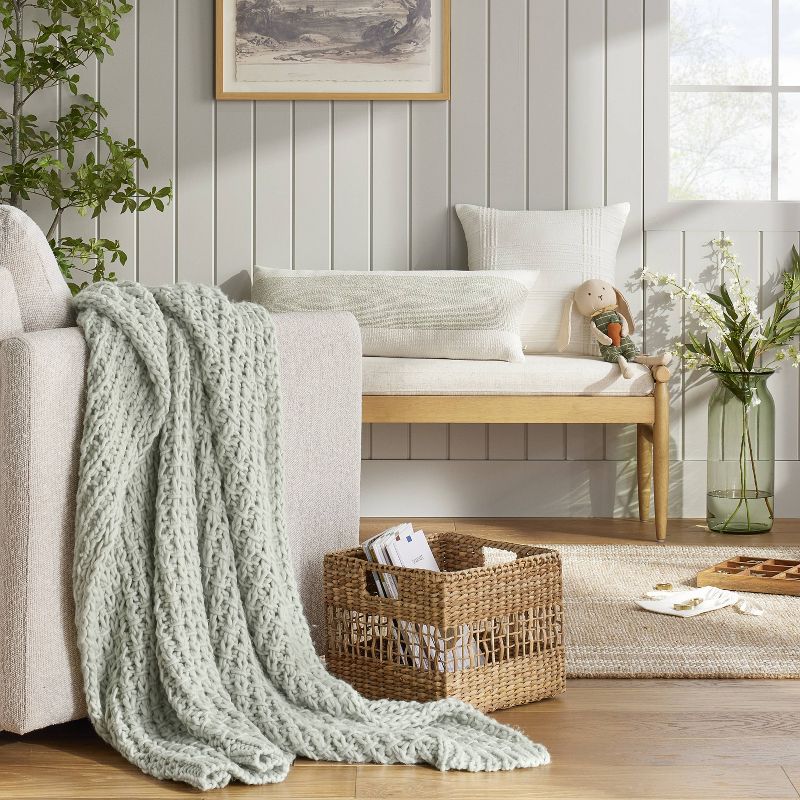 Chunky Knit Throw Blanket - Hearth & Hand™ with Magnolia, 3 of 5