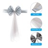 Unique Bargains Mesh Yarn Floating Chair Bands Decoration Stretch Satin Chair Sashes Bows - 4 of 4