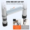 VEVOR Telescoping Ladder, 20.3FT Aluminum Lightweight Extension Ladder, Multi-button Retraction Collapsible Ladder, 419 LBS Capacity, Silver - 4 of 4