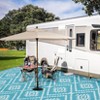Outdoor Plastic Straw Rug Outdoor Carpet Patio Rug Mat Reversible RV Camping Rug Plastic Straw Outside Rug for Balcony Deck Picnic Beach Outdoor Rug - 3 of 4