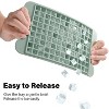LunaLulinlk 4-piece set of mini ice cubes and ice bucket (with lid) Gray small ice cubes with ice scoop - 4 of 4