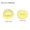 Unique Bargains Round Resin 2-Hole Fish Eye Craft Replacement Sewing Button 10 Pcs - 2 of 4