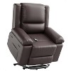 Electric Power Lift Recliner Chair for Elderly & Mobility Limited - Heated Massage Sofa with Remote - PU Leather & High-Density Foam - 2 of 4