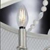 Urban Ambiance Luxury Provincial Chandelier,  20"H x 24"W,  Galvanized Steel Finish, UHP3410 - 4 of 4