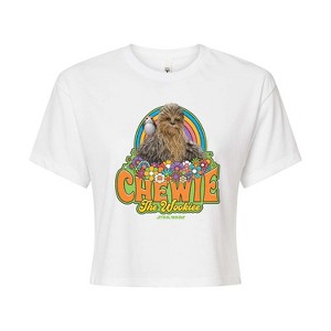 Women's - Star Wars - Retro Chewy Cropped Graphic T-Shirt - 1 of 4
