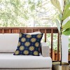 18"x18" Deny Designs Avenie Vintage Sun Outdoor Throw Pillow Navy: UV Protected, Mildew Resistant, Abstract Design - image 2 of 4