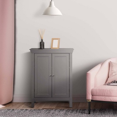 Stratford Sleek Gray Adjustable Shelving Living Room Cabinet