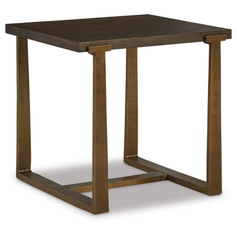 Balintmore Square End Table Metallic Brown/Beige - Signature Design by Ashley, 1 of 7