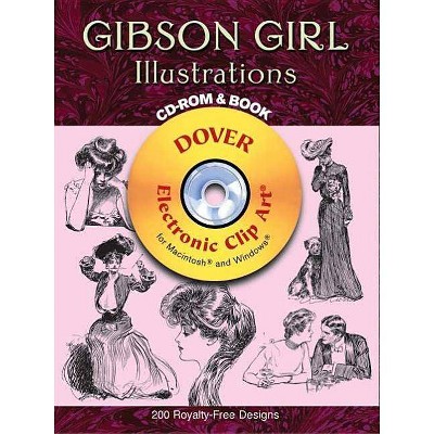 Gibson Girl Illustrations - (Dover Electronic Clip Art) by  Charles Dana Gibson (Mixed Media Product)