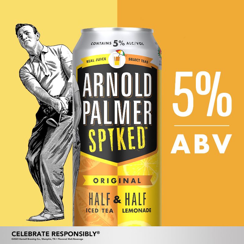 Arnold Palmer Spiked Half &#38; Half Original Flavored Malt Beverage - 6pk/12 fl oz Cans, 2 of 10