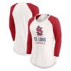 MLB St. Louis Cardinals Women's White 3/4 Sleeve Fashion T-Shirt - 3 of 3