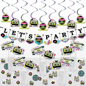 Big Dot of Happiness Through the Decades - 50s, 60s, 70s, 80s, and 90s Party Supplies Decoration Kit - Decor Galore Party Pack - 51 Pieces - 1 of 4