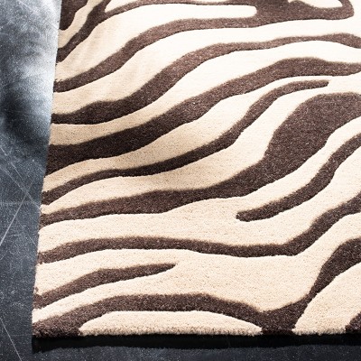 Hand Tufted Black and White Wool Runner Rug