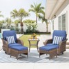 Buenhomino Patio Wicker Chairs Swivel Rocker Outdoor Rocking Chairs Set - 4 of 4