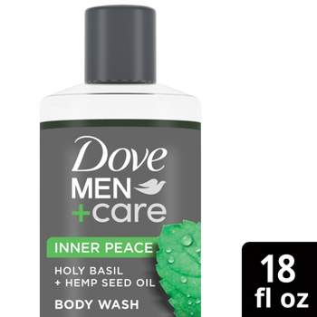 Dove Men+Care Inner Peace Holy Basil + Hemp Seed Oil Stress Relief Face + Body Wash - 18 fl oz
