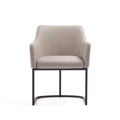 Serena Modern Leatherette Upholstered Dining Armchair - Manhattan Comfort