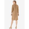 Jessica London Women's Plus Size Cable Sweater Dress - 3 of 4