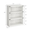 5 Tier Book Shelf, Farmhouse Book Case,Tall Shelf with Storage, Wooden Bookshelves for Living Room - 2 of 4