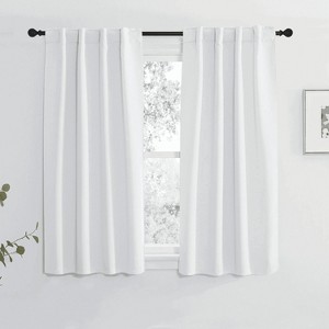 NICETOWN Backtab & Rod Pocket Blackout Thermal Curtain Panels, Set of 2 - 1 of 4
