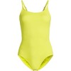 Lands' End Women's Chlorine Resistant Scoop Neck High Leg Tugless Tank Thin Strap One Piece Swimsuit Adjustable - 3 of 4