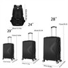 BEAFUP 3-Piece Hard Shell Luggage Set with Four-Wheel Rollers, Password Lock, and Hiking Bag - Lightweight Suitcases for Travel - 3 of 4