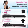 Electric Folding Walking Pad Treadmill with 2.5HP Motor, Incline & Dual Speed Controls - 3 of 4
