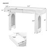 CAVINAS 52 inch Console Table with Rattan Accent,Retro Entryway Table with Storage Drawers for Living Room,Hallway - 3 of 4