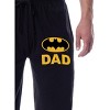DC Comics Mens' Batman Father's Day Bat Dad Classic Sleep Jogger Pajama Pants Black - 2 of 3