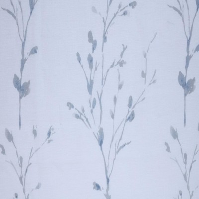 White Faux Linen Light-Filtering Grommet Curtain Panel, 52 x 95in