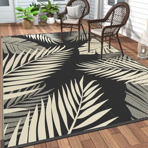 Abynow Geometric Waterproof Outdoor Area Rug - 1 of 4
