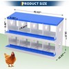 Garvee 8/10-Hole Metal Chicken Nesting Box with Perch, Roll-Away Egg Design, Wall Mount or Freestanding, Heavy-Duty Galvanized Steel - 3 of 4