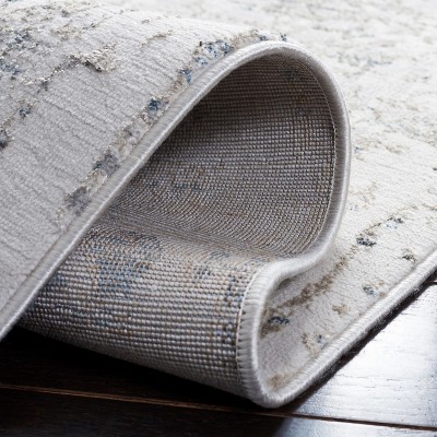 Safavieh Bel Air Gray and Turquoise Square Synthetic Area Rug