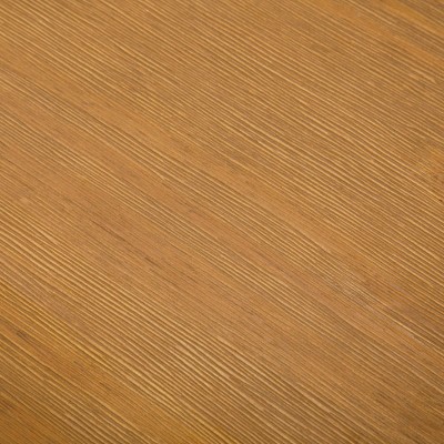 Pecan Wirebrush Solid Pine Wood Rectangular Side Table